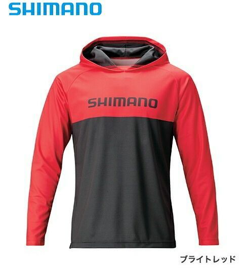 シマノ サンプロテクション プリントフーディ WJ-044T ブライドレッド Mサイズ shimano 釣具 (SP)