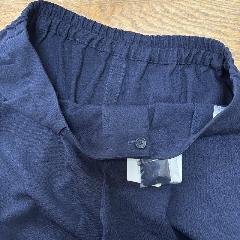 クロスプラス レディース セレモニースーツ 洗えるスーツ 3ピース 冬 ジャケット ワイドパンツ ワンピース 4L ネイビー 紺 無地 WWW_MORNINGWALKER_COM