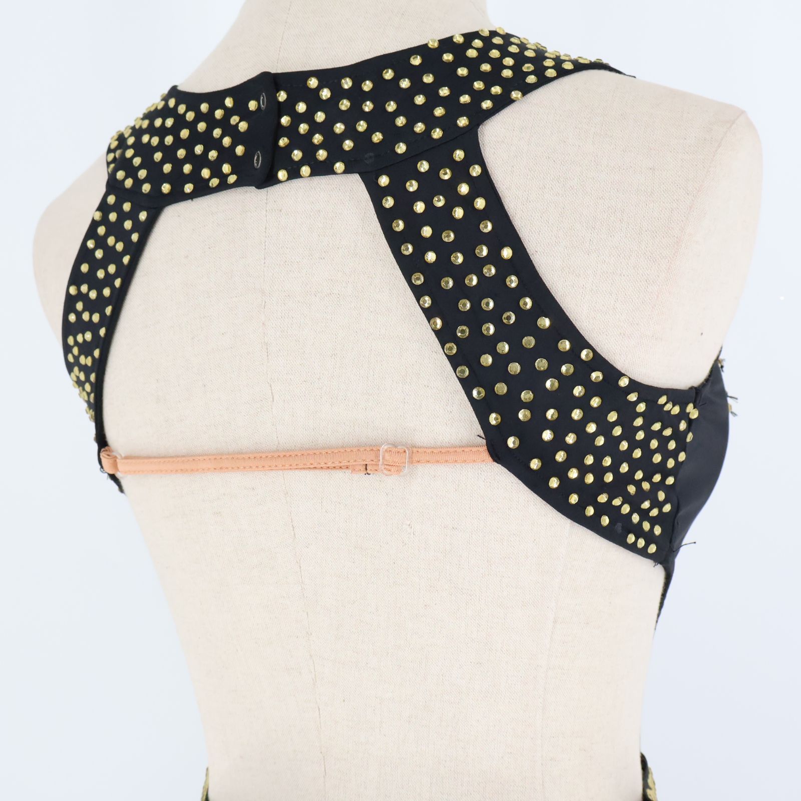 美品 社交ダンス衣装】ブラック ラテン ドレス ワンピース 黒 フリンジ