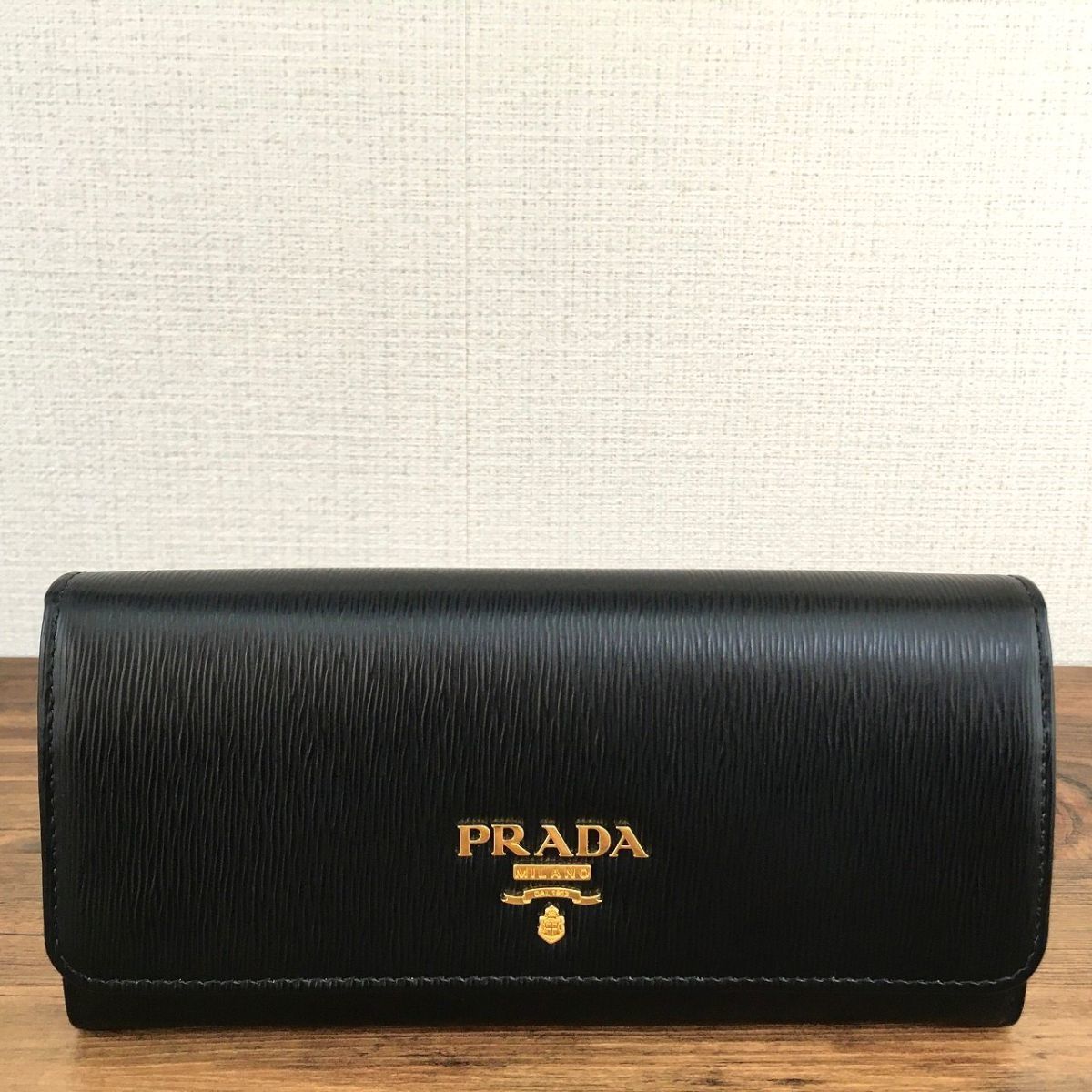 新作グッ 未使用品 PRADA 長財布 1MH132 NERO ロングウォレット 342 長