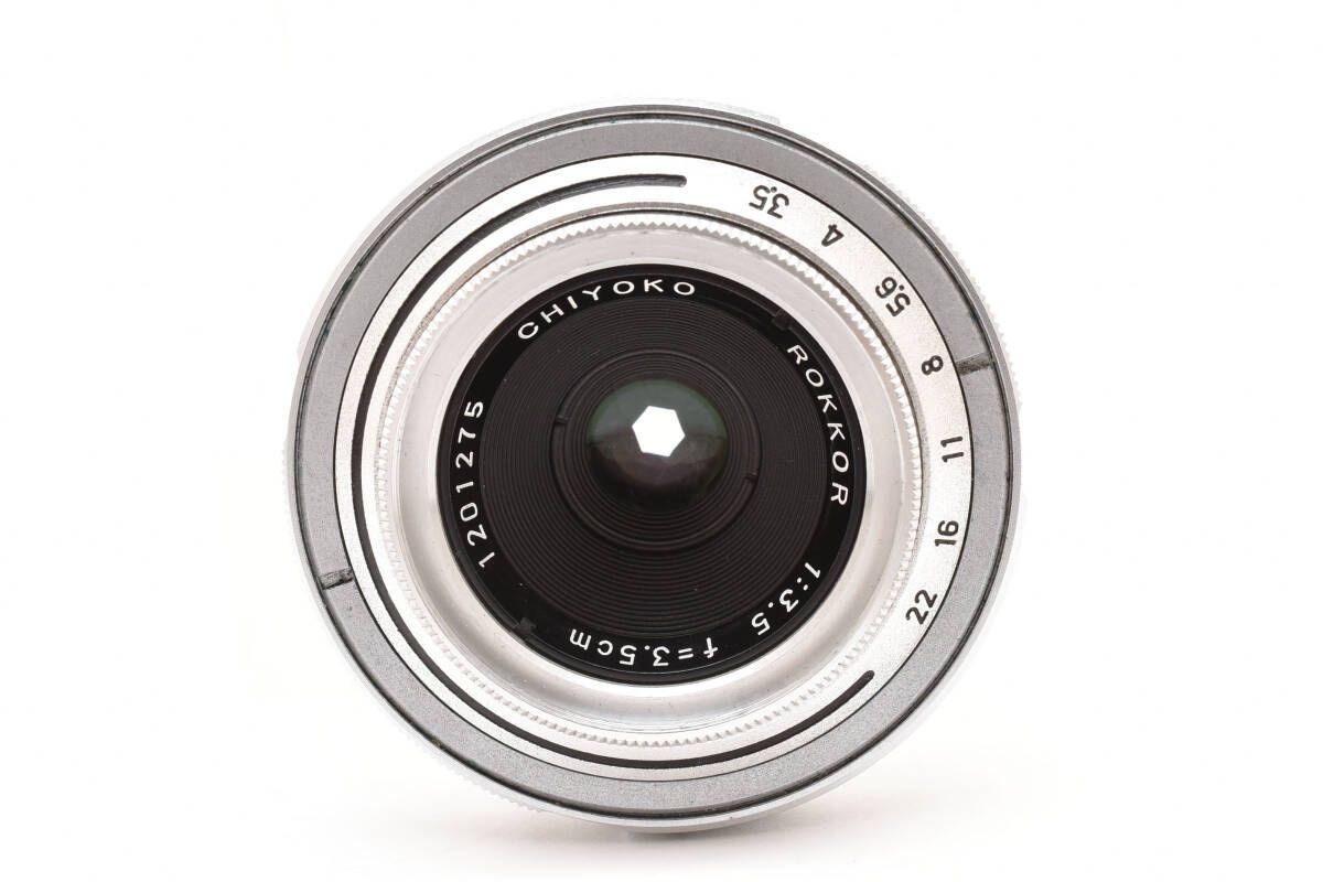 ミノルタCHIYOKO ROKKOR 3.5cm F3.5 ♯1007 ☆希少美品☆ミノルタ MINOLTA CHIYOKO ROKKOR 3.5cm F3.5 ♯1007