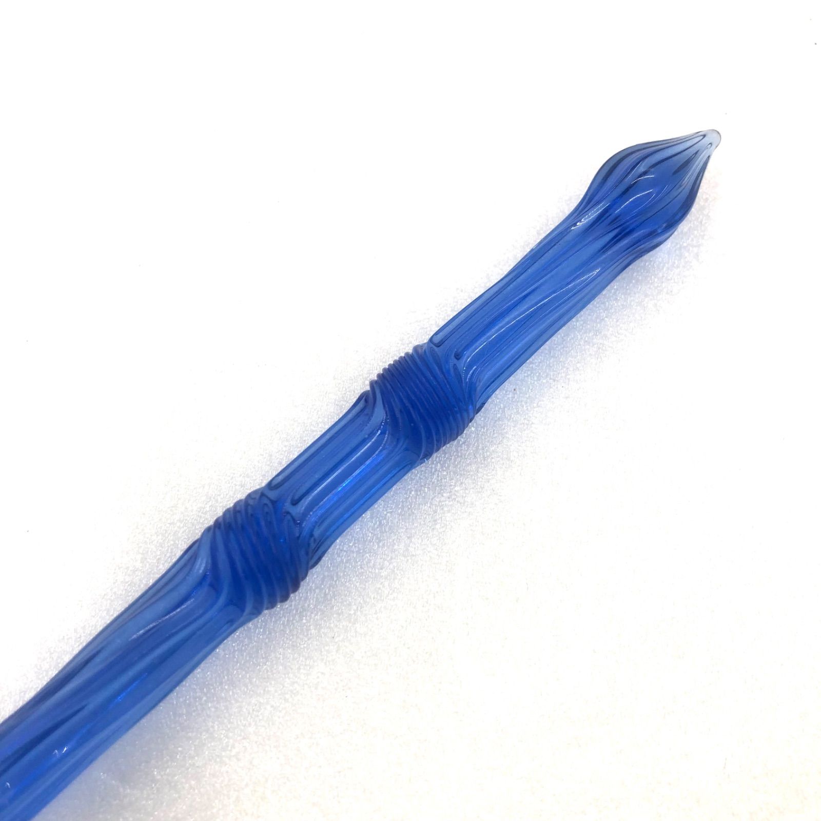 □未使用同然□稀少□佐瀬工業所 ガラスペン ブルー ひねり ペン先