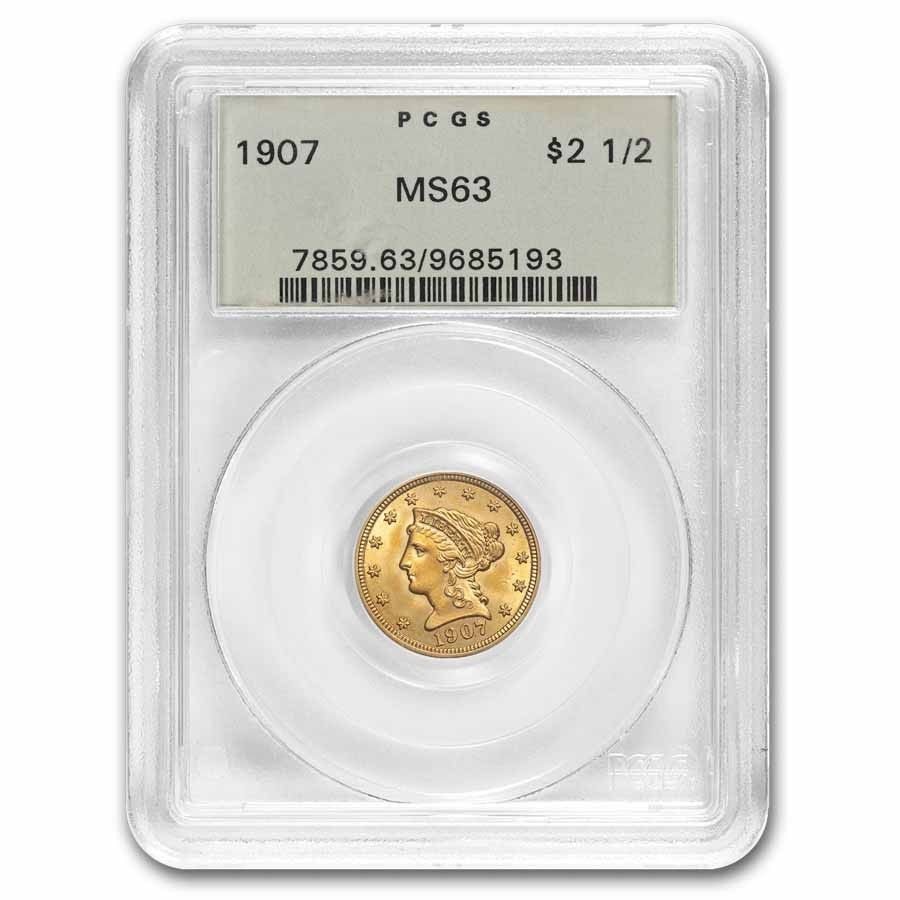 1907 $2.50 Liberty G Quarter Eagle MS-63 PCGS