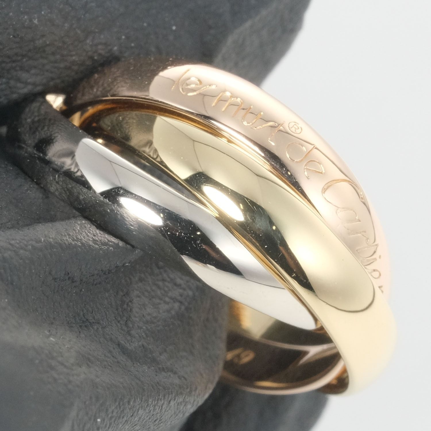 CARTIER】カルティエ トリニティ K18ゴールド×YG WG PG 9号
