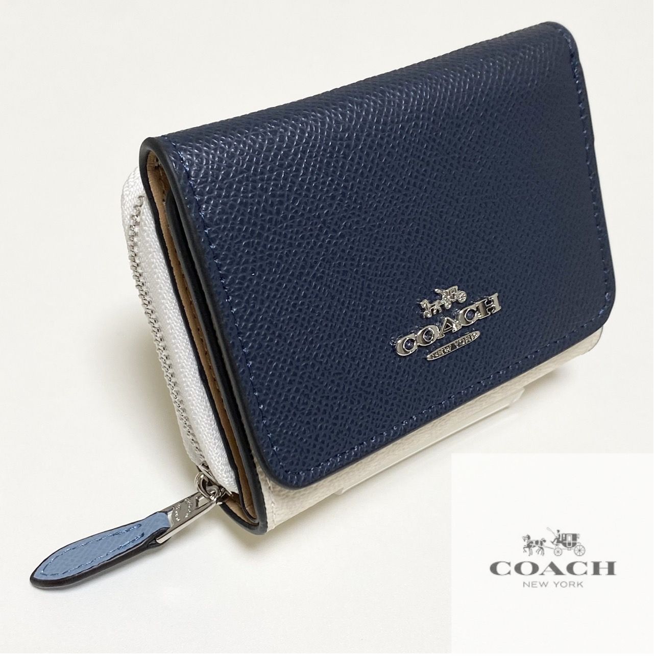 COACH スモール 3つ折り財布 ミッドナイト C4527 - メルカリ