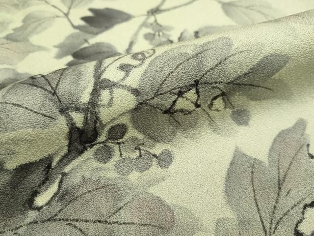 平和屋本店■極上　銕三染入　訪問着　手描き　山葡萄　暈し染め　逸品　CZAA2495s5 平和屋本店□極上 銕三染入 訪問着 手描き 山葡萄 暈し染め 逸品