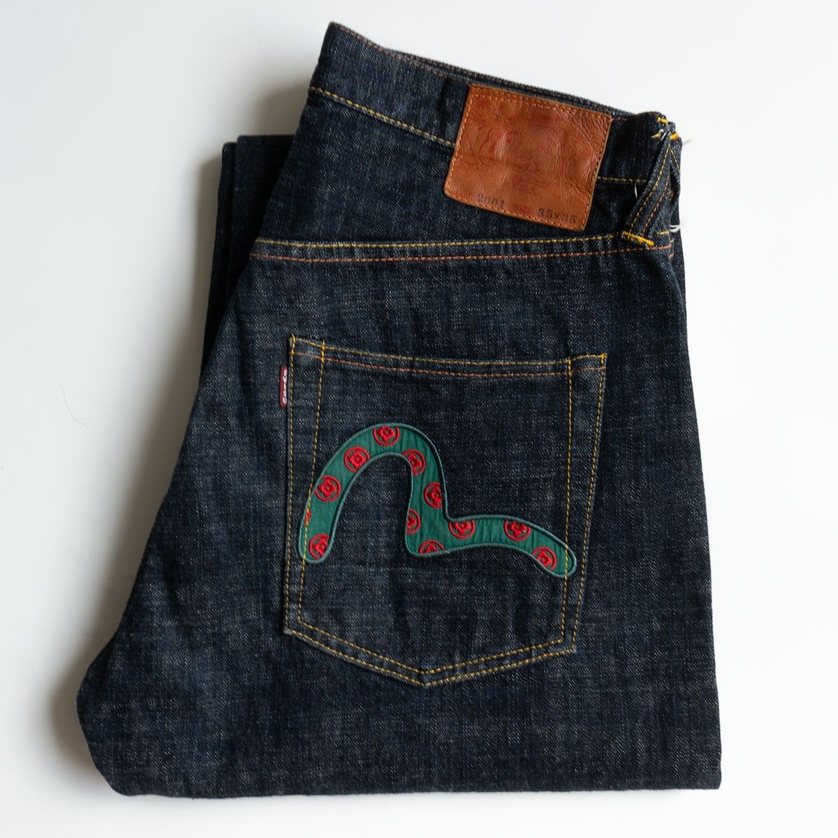 美品/濃紺】EVISU 【LOT.2001 デニムパンツ】33×35 エビス