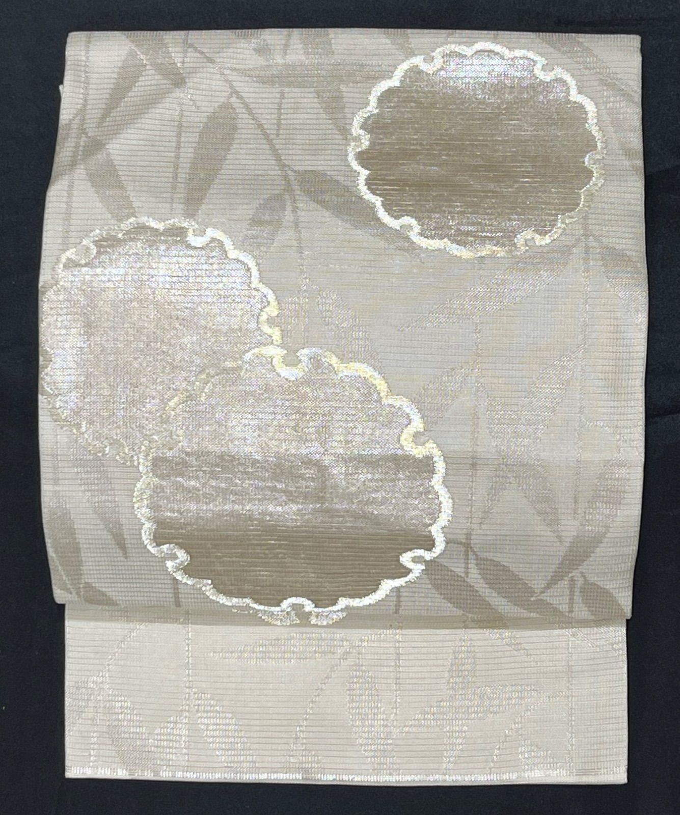 絽 袋帯 川島織物 正絹雪輪長尺 夏物礼装フォーマル 長さ444cm 幅31cm