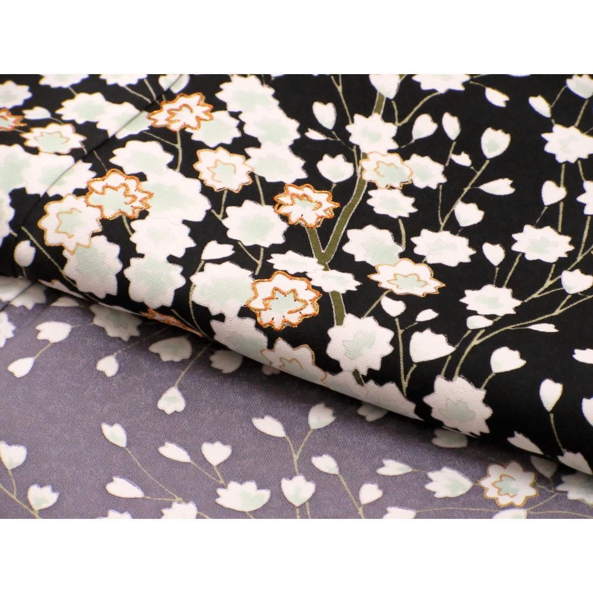 友禅金彩加工 刺繍入りボカシ染