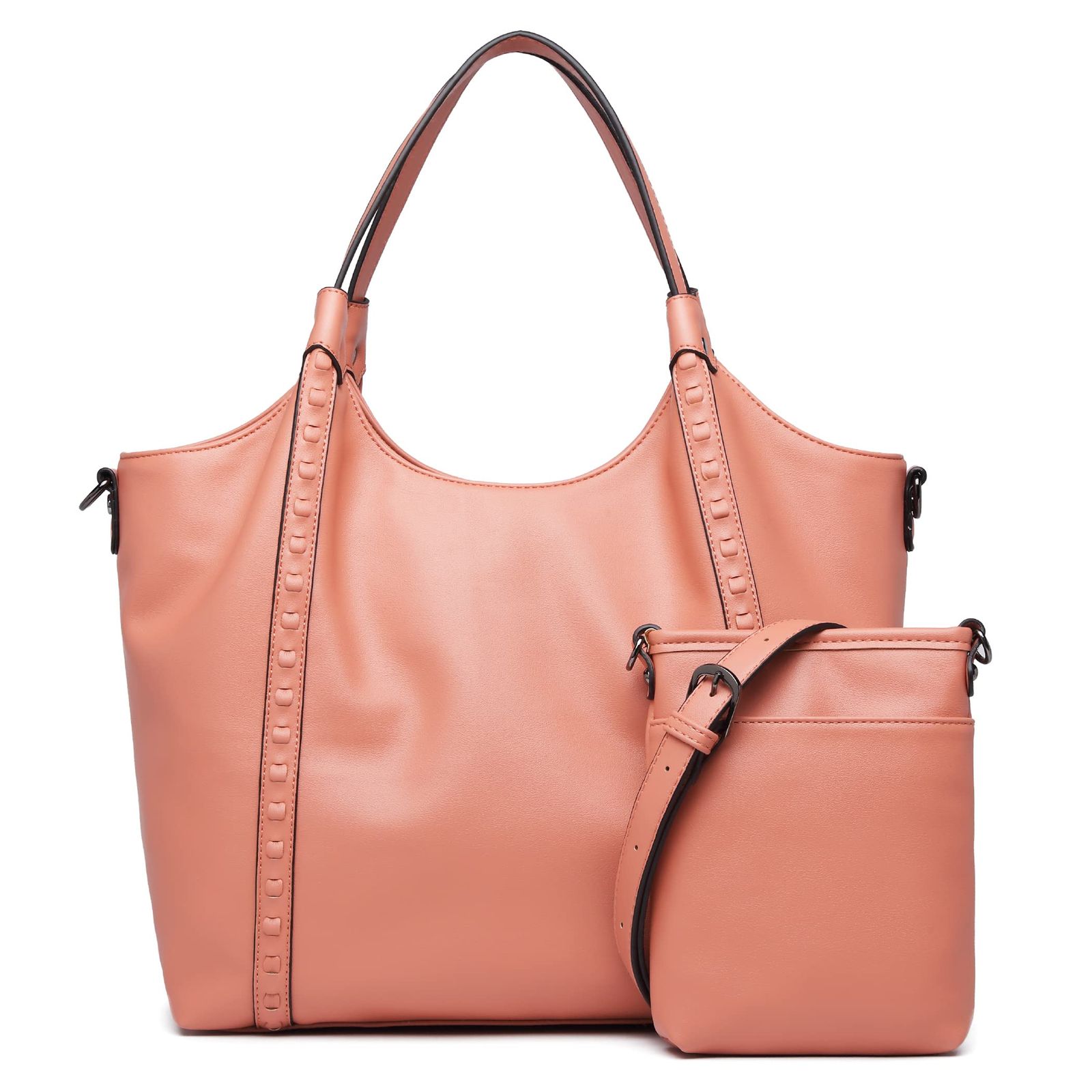 グッシオ イタリー ファッション誌oggi.jp掲載 トートバッグ ポシェット付きの2点セット A4＆PC収納 ショルダー付き オンオフ兼用 高見え PUレザー リクルート 通勤 ビジネス レディース italy 171077