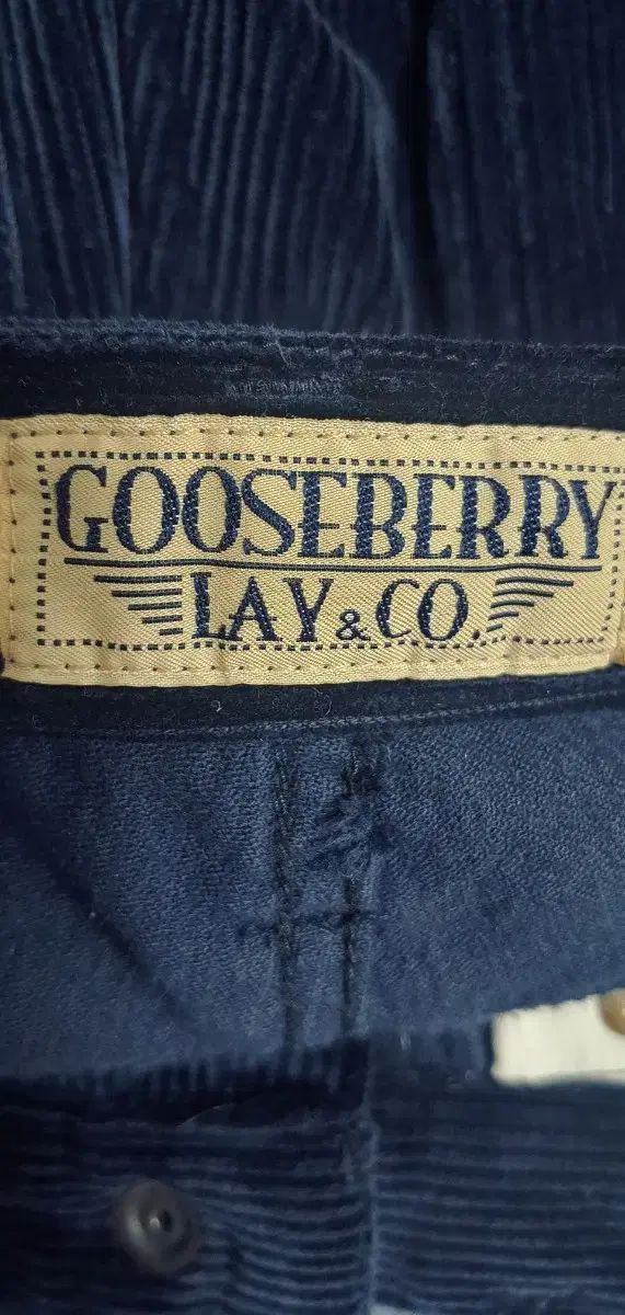  30 グースベリー レイ コーデュロイ パンツ ディープネイビー チノパン パンツ