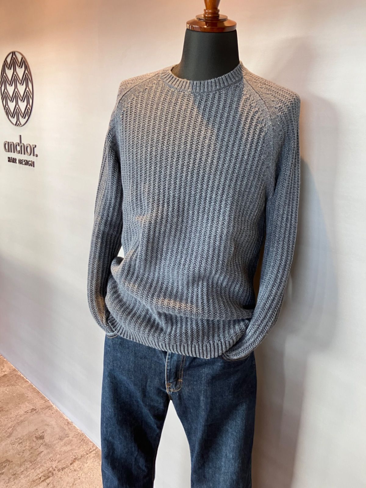 eddie bauer エディーバウアー フィッシャーマンニット アラン