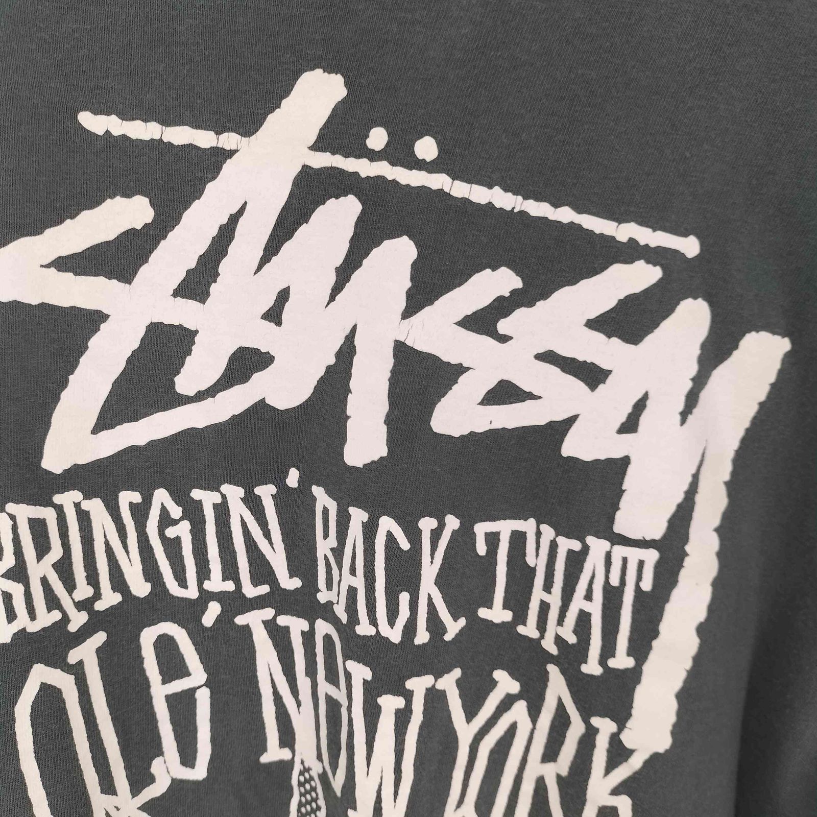 oldステューシー　Tシャツ　L old Stussy 00's~ ステューシー Funky print S/S Tシャツ fade