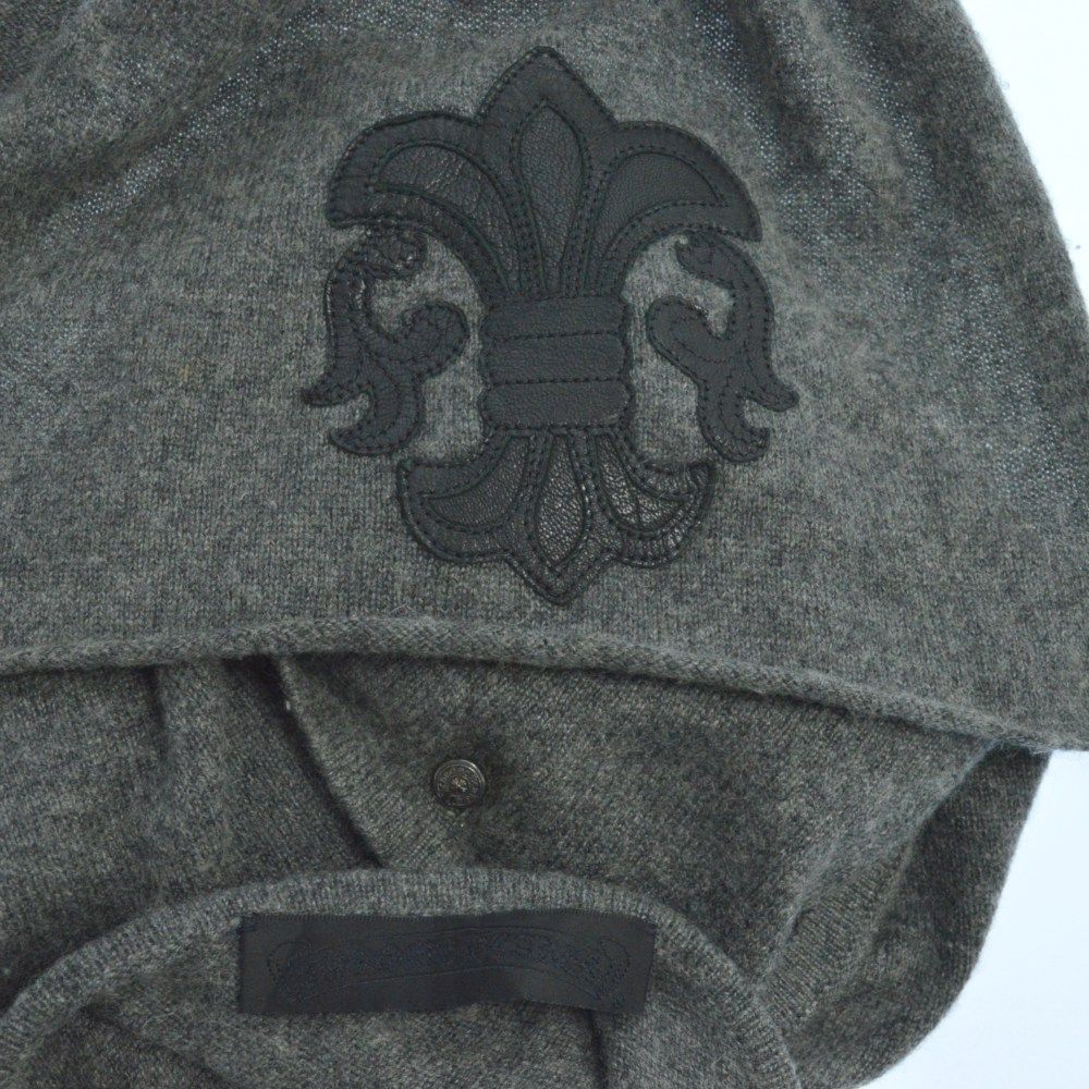CHROME HEARTS (クロムハーツ) フレアレザーパッチカシミヤ