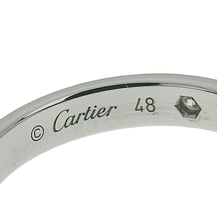【新品同様】カルティエ　C ドゥ　ダイヤ　1P リング 指輪　PT950 CARTIER カルティエ C ドゥ カルティエ ウェディング 1P ダイヤ