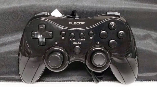 エレコム 12ボタンUSBゲームパッド JC-FU2912FBK BK - メルカリ