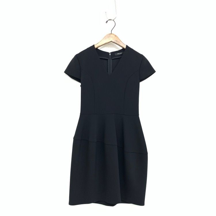 YOKO CHAN/Vネックバルーンドレス/ブラック 38 【公式通販】