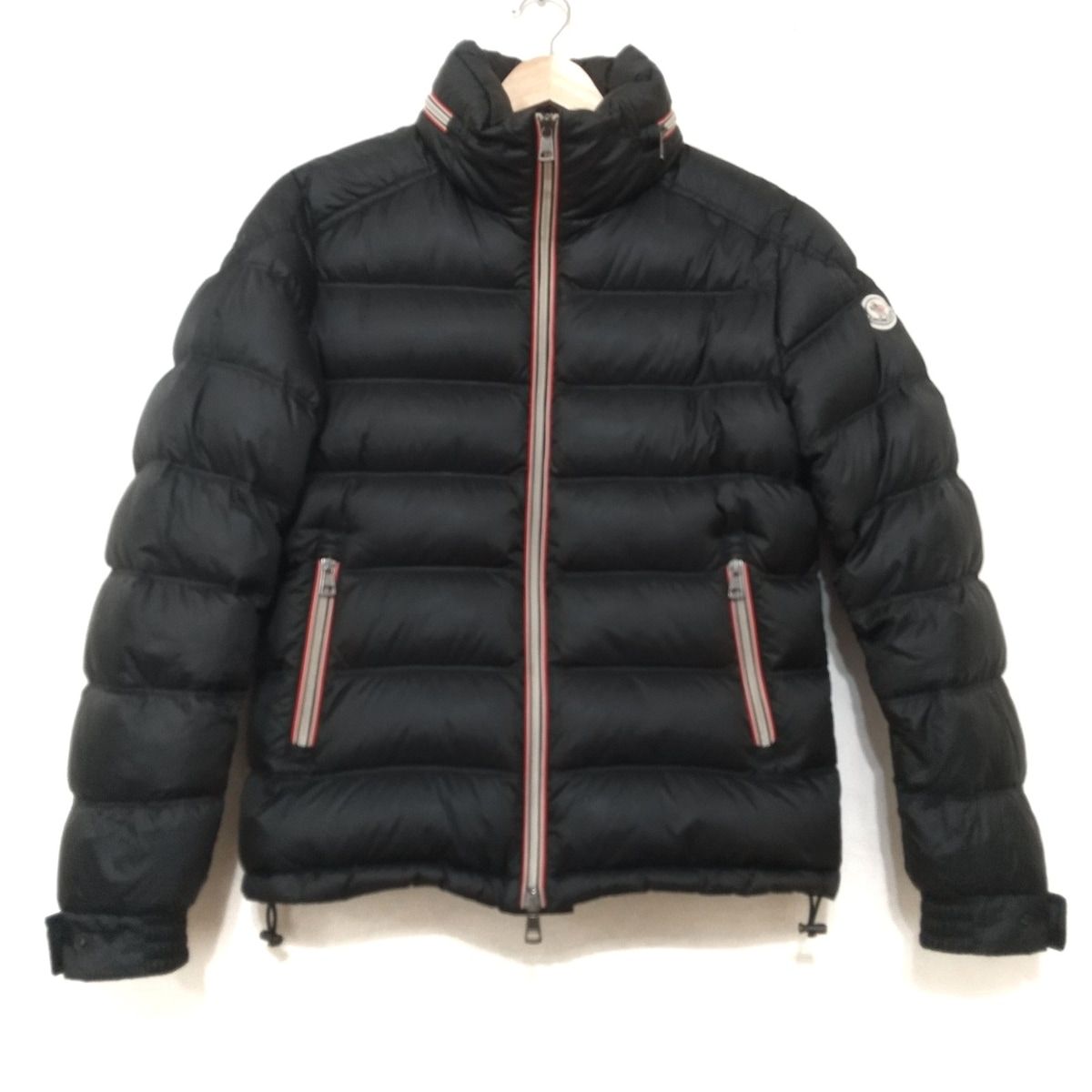 MONCLER(モンクレール) ダウンジャケット サイズ0 XS メンズ美品 GASTON(ガストン) 黒×マルチ 長袖/冬 - メルカリ