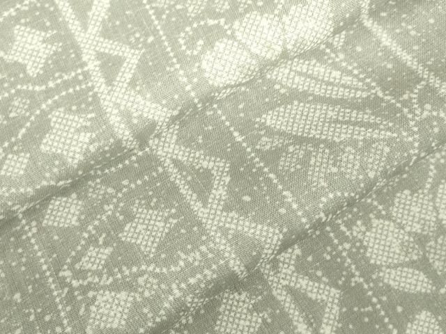 平和屋着物○上質な紬 更紗花唐草文 正絹 逸品 未使用 CAAU1724yc