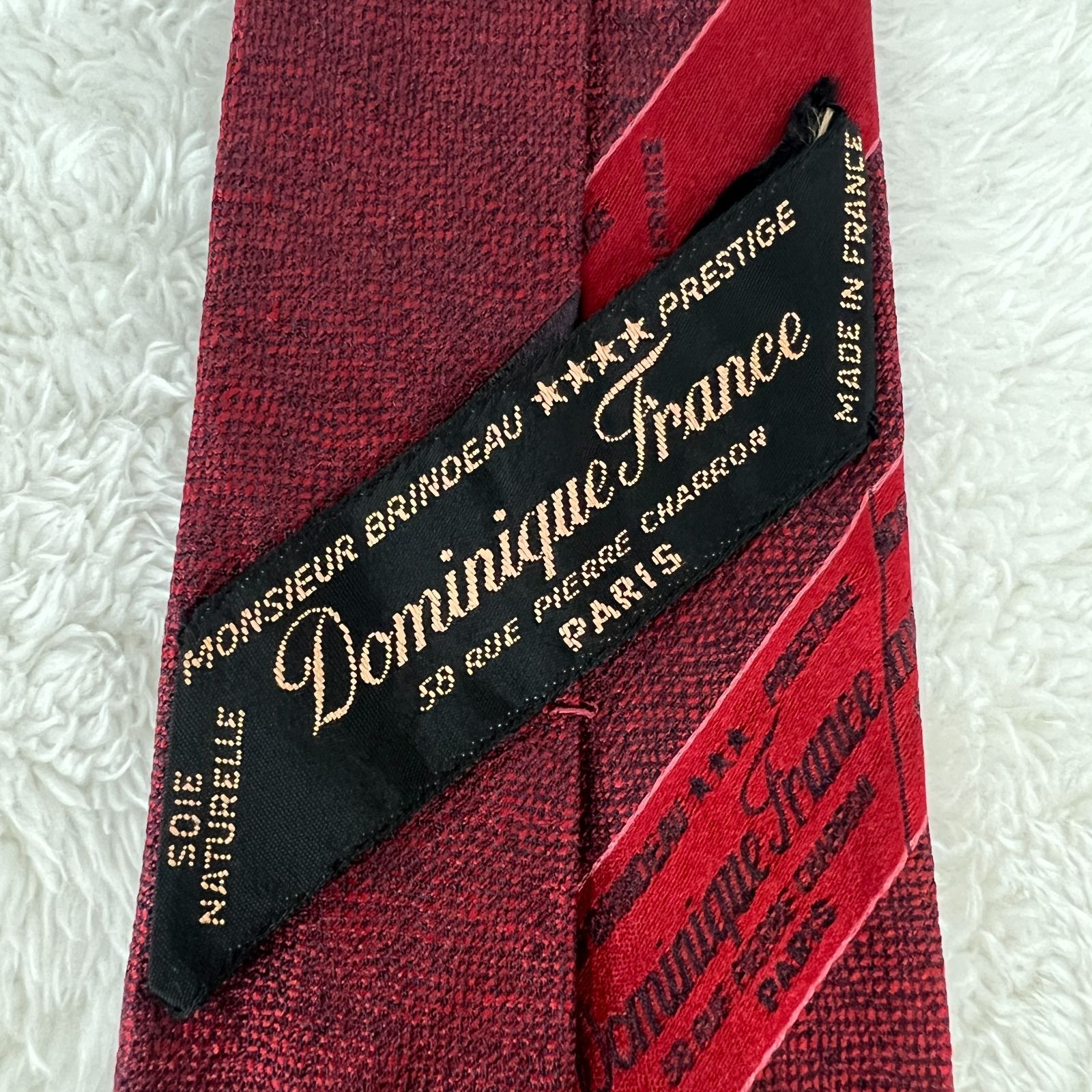 訳アリ》DOMINIQUE FRANCE (ドミニクフランス) ネクタイ ストライプ