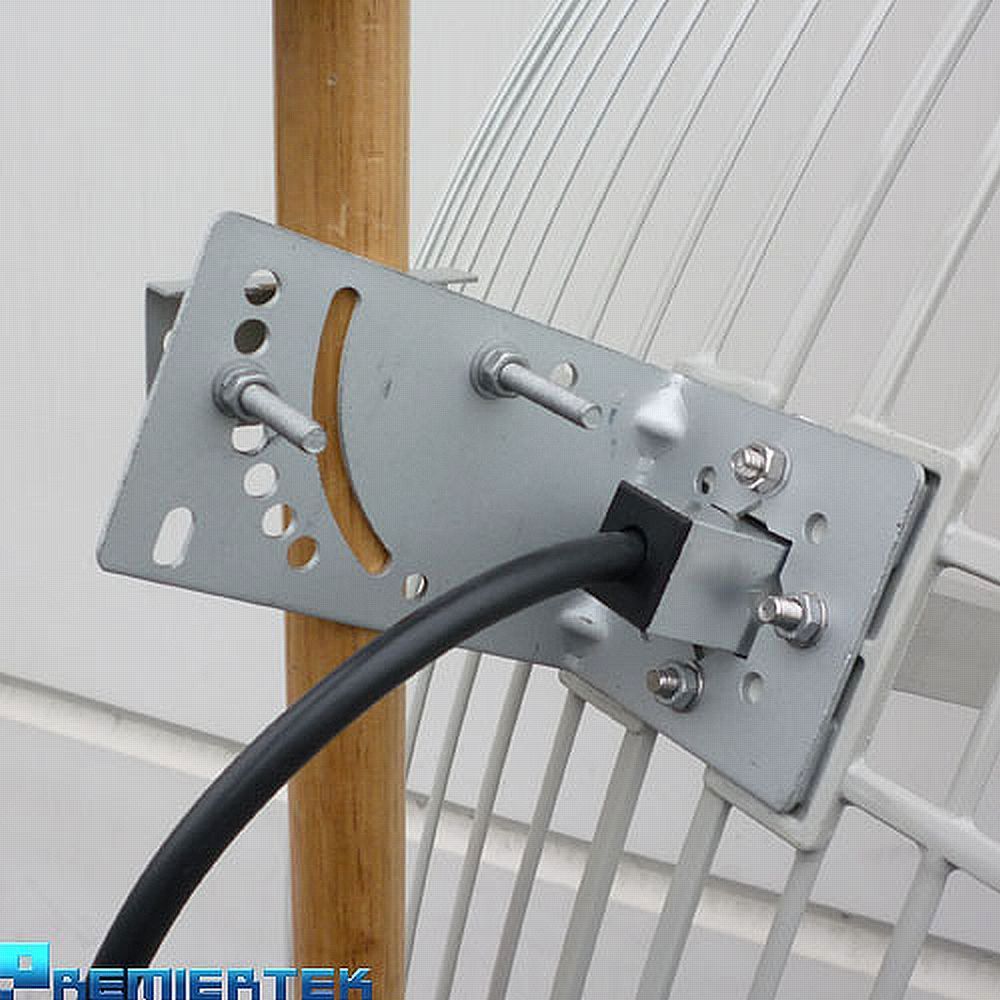 Premiertek 2.4GHz屋外用 24dBi 無線LAN グリッド パラボラ アンテナ