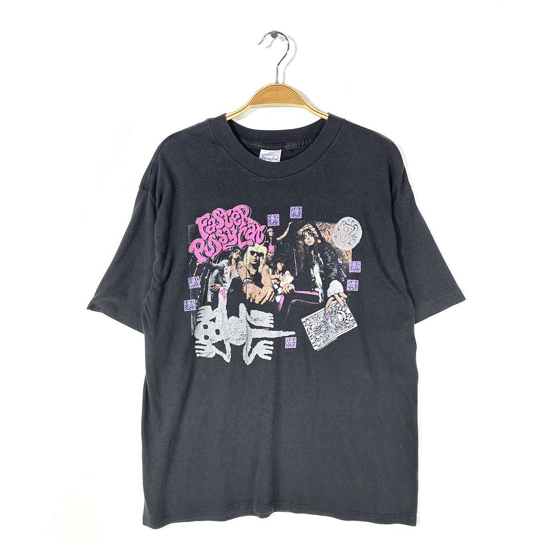 80s ファスタープッシーキャット USA製 ヴィンテージTシャツ