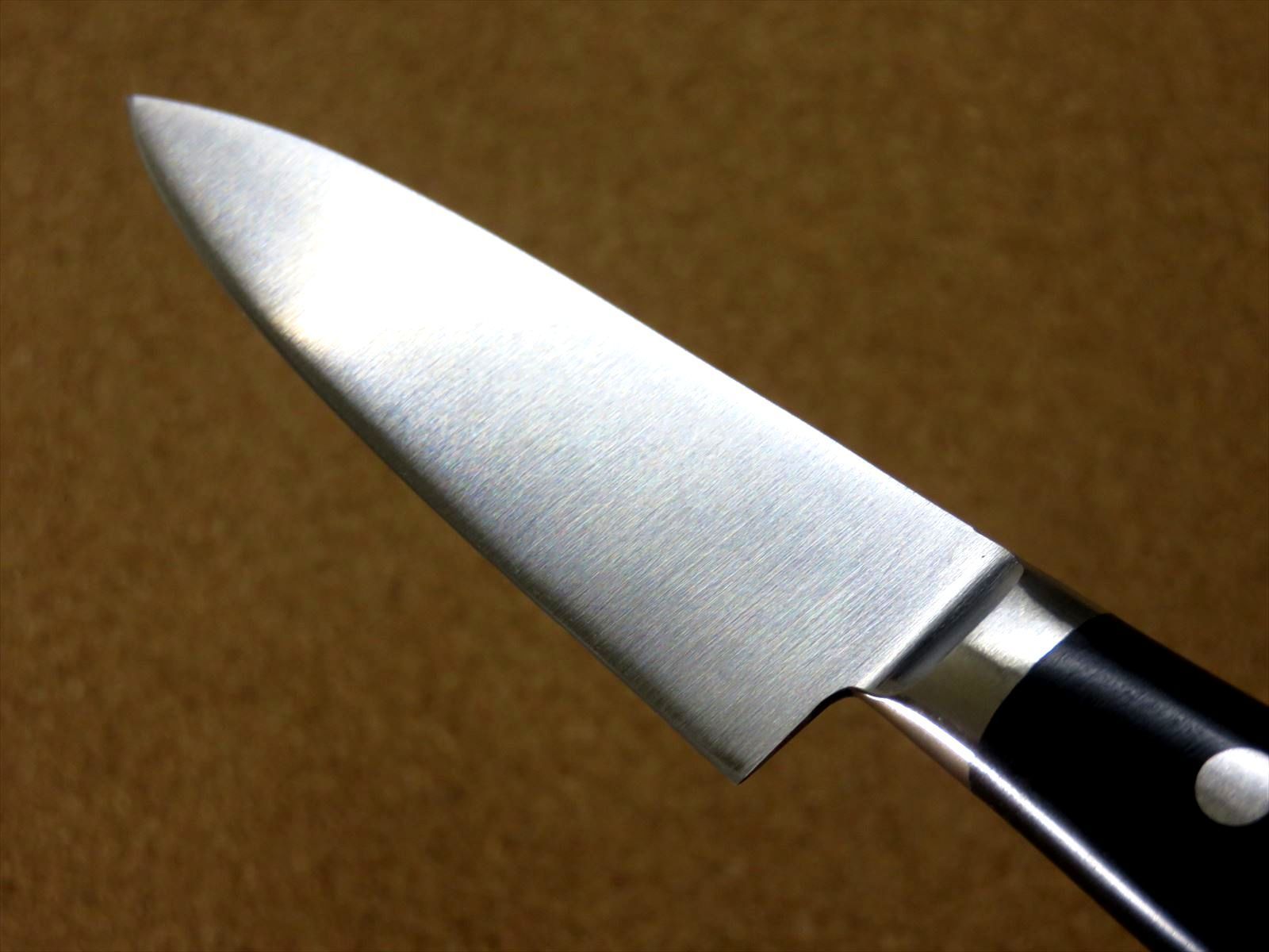 関の刃物 ペティナイフ 90mm 正広 本焼 MV鋼 モリブデン 果物包丁 両刃