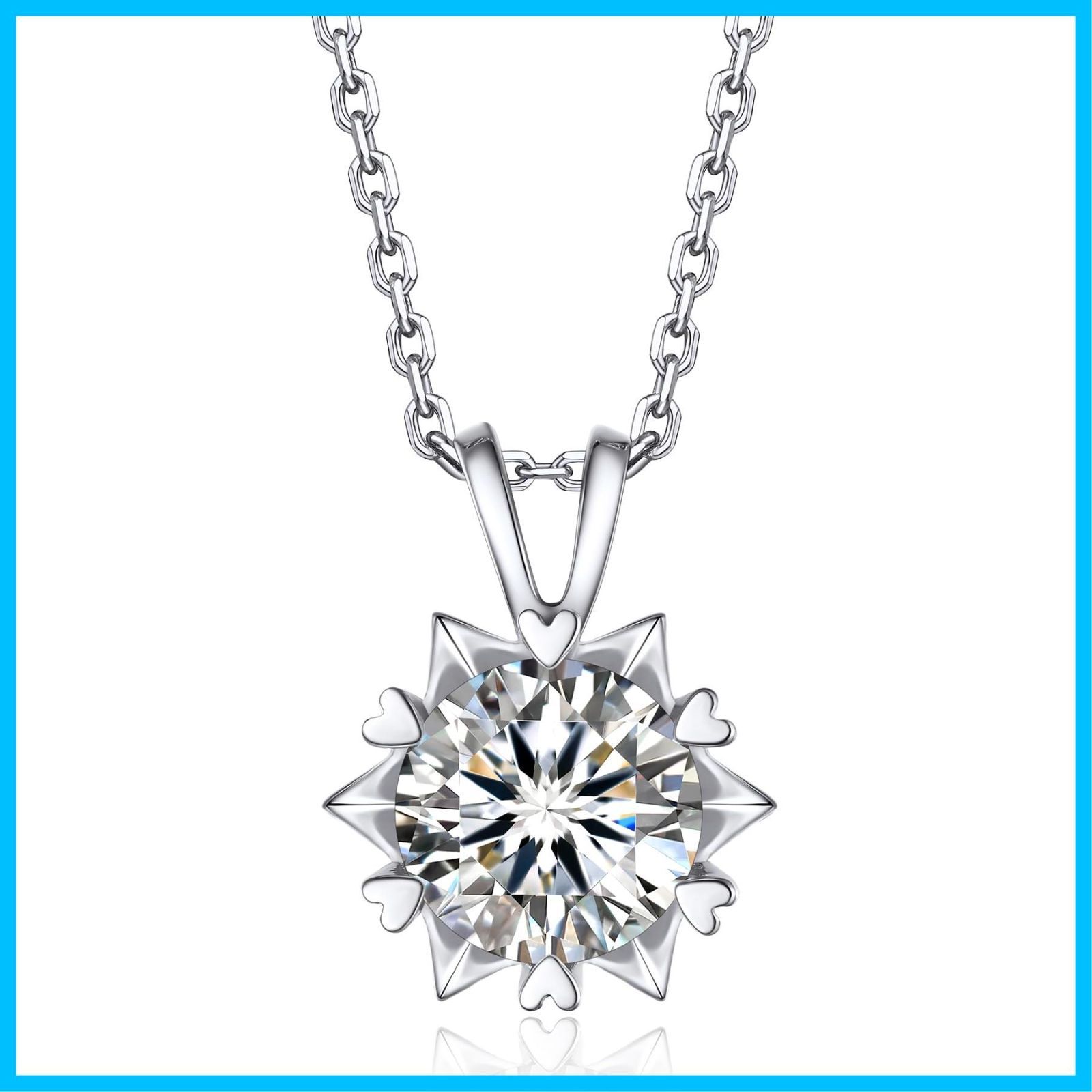 商品 記念日 誕生日 クリスマス プレゼント人気ブランド シルバー925 ペンダント 人工ダイヤモンド チェーン調整 モアッサナイト 1-2カラット レディース 華奢ギフトボックス付け ネックレス モアサナイト MomentWish