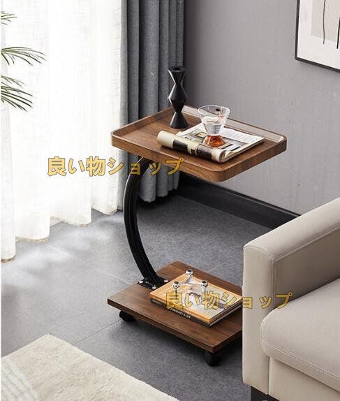 北欧風 サイドテーブル 木製 長方形 ナイトテーブル リビング コーヒーテーブル おしゃれ 感 MARWIL-DEMENAGEMENTS_CH