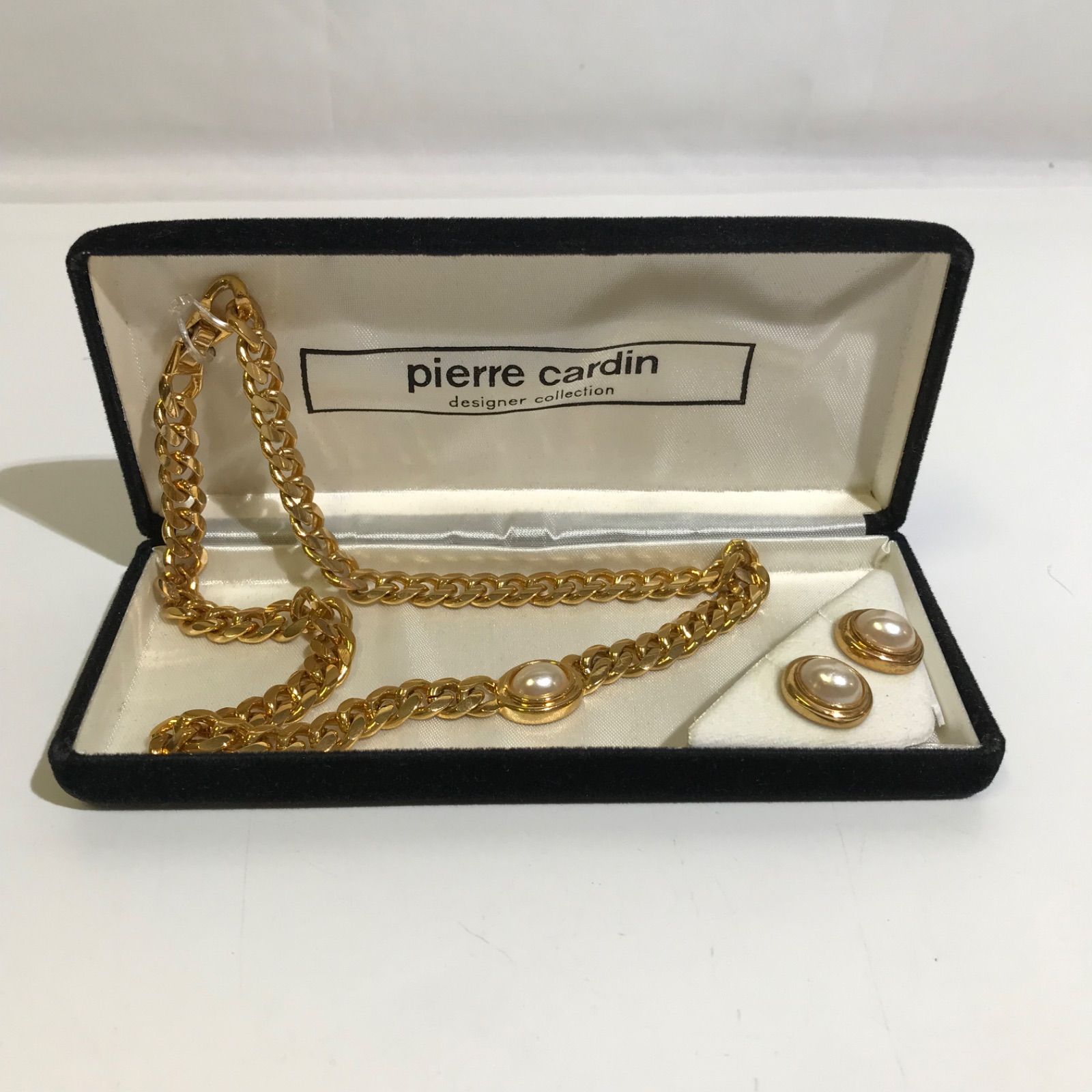 pierre Cardin ピエールカルダン デザイナーコレクション ネックレス ピアス セット ゴールド パール 華やか アクセサリー 小物  レディース - メルカリ