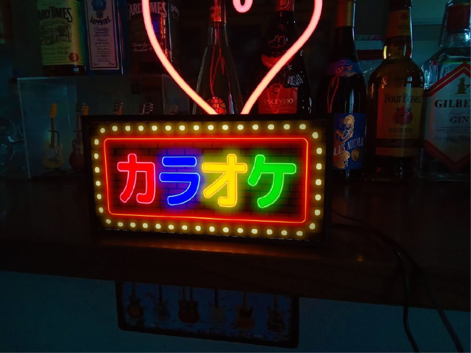 カラオケ カラオケBOX スナック 昭和レトロ 看板 雑貨 LEDライトBOX