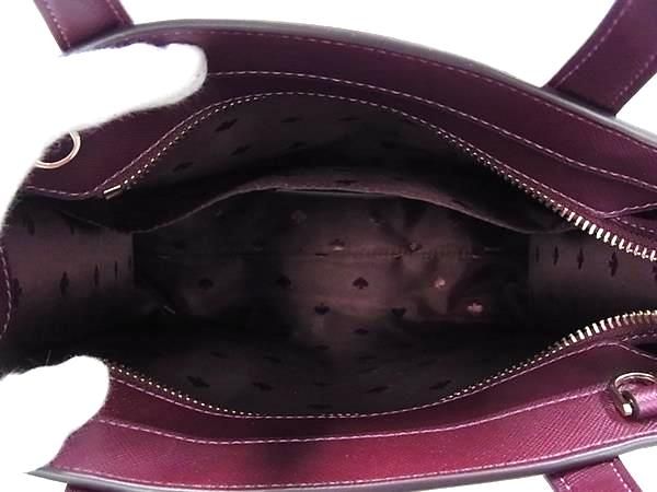 ■新品同様■ kate spade ケイトスペード K9339 レザー 花柄 2WAY クロスボディ ショルダー トート ハンドバッグ ボルドー系 BP1098 □新品同様□ kate spade ケイトスペード K9339 レザー 花柄 2WAY