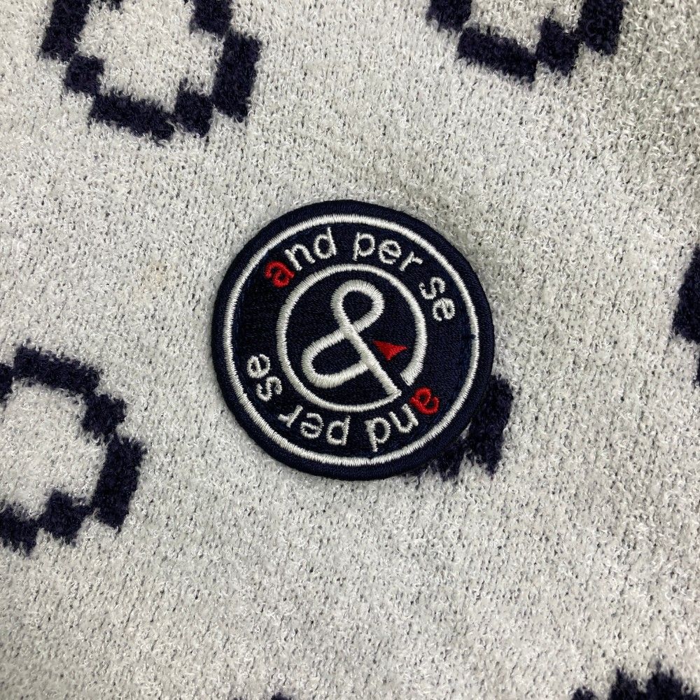 and per se ホワイト スポーツジャケット M and per se アンパスィ ジップアップジャケット 白 M and per se