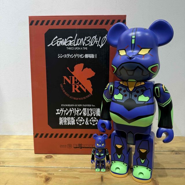 MEDICOM TOY BE BRICK エヴァンゲリオン 13号機新塗装版 100％400％ メディコムトイ ベアブリック EVA 心斎橋店