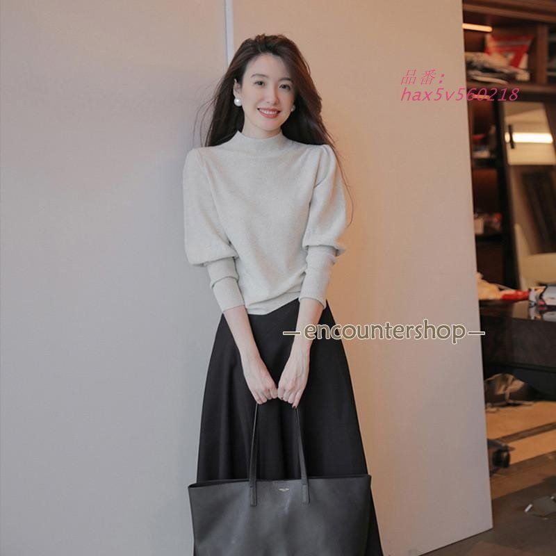 卒業式 服 母 服装 ママスーツ ニットセットアップ スカート 上下セット ニット ママ カジュアル セットアップ セーター 長袖 七五三 ロング丈 レディース 秋冬 hax5v560218