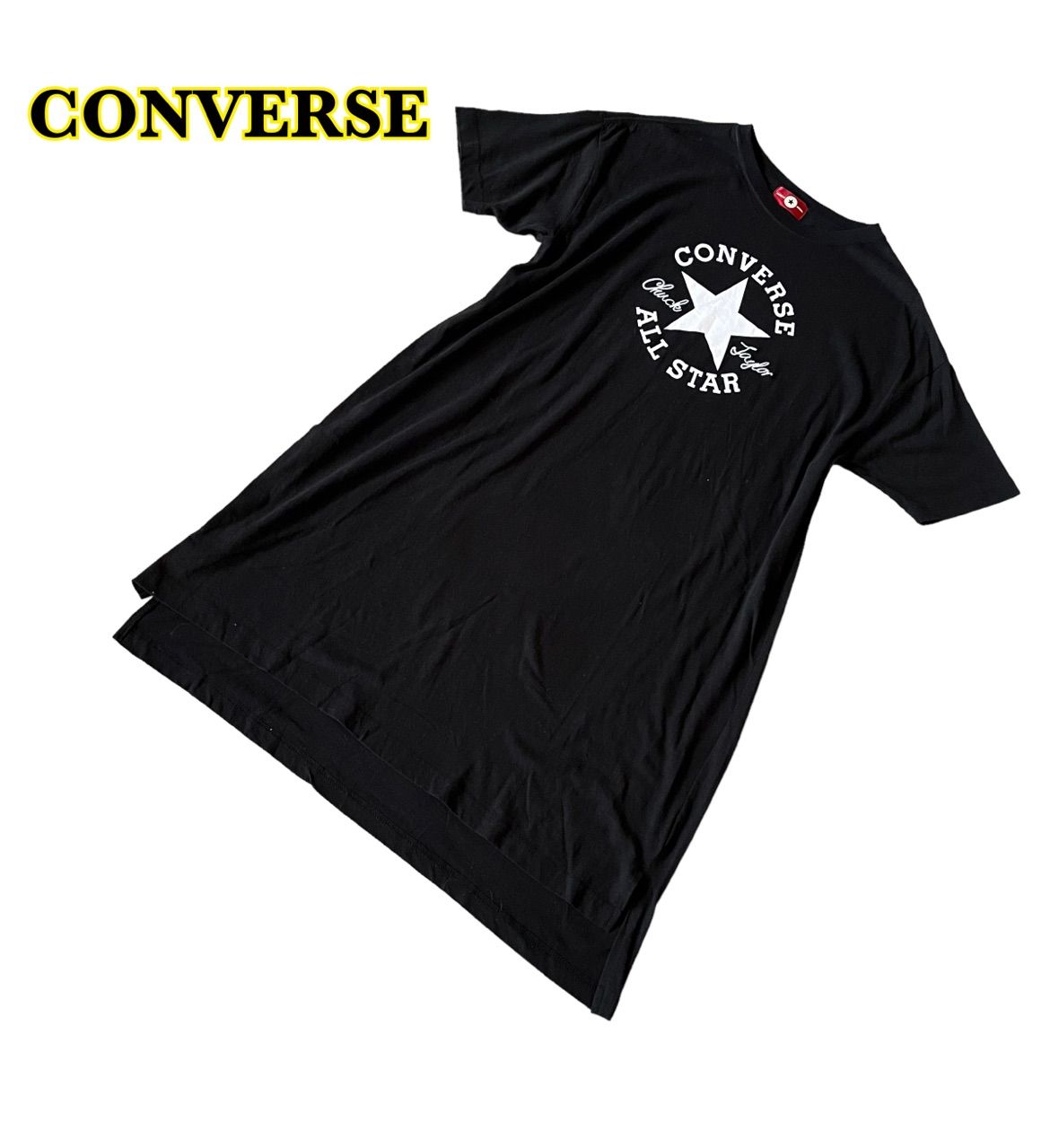 CONVERSE Tシャツ BLACK SIZE M コンバース 黒 - Tシャツ/カットソー