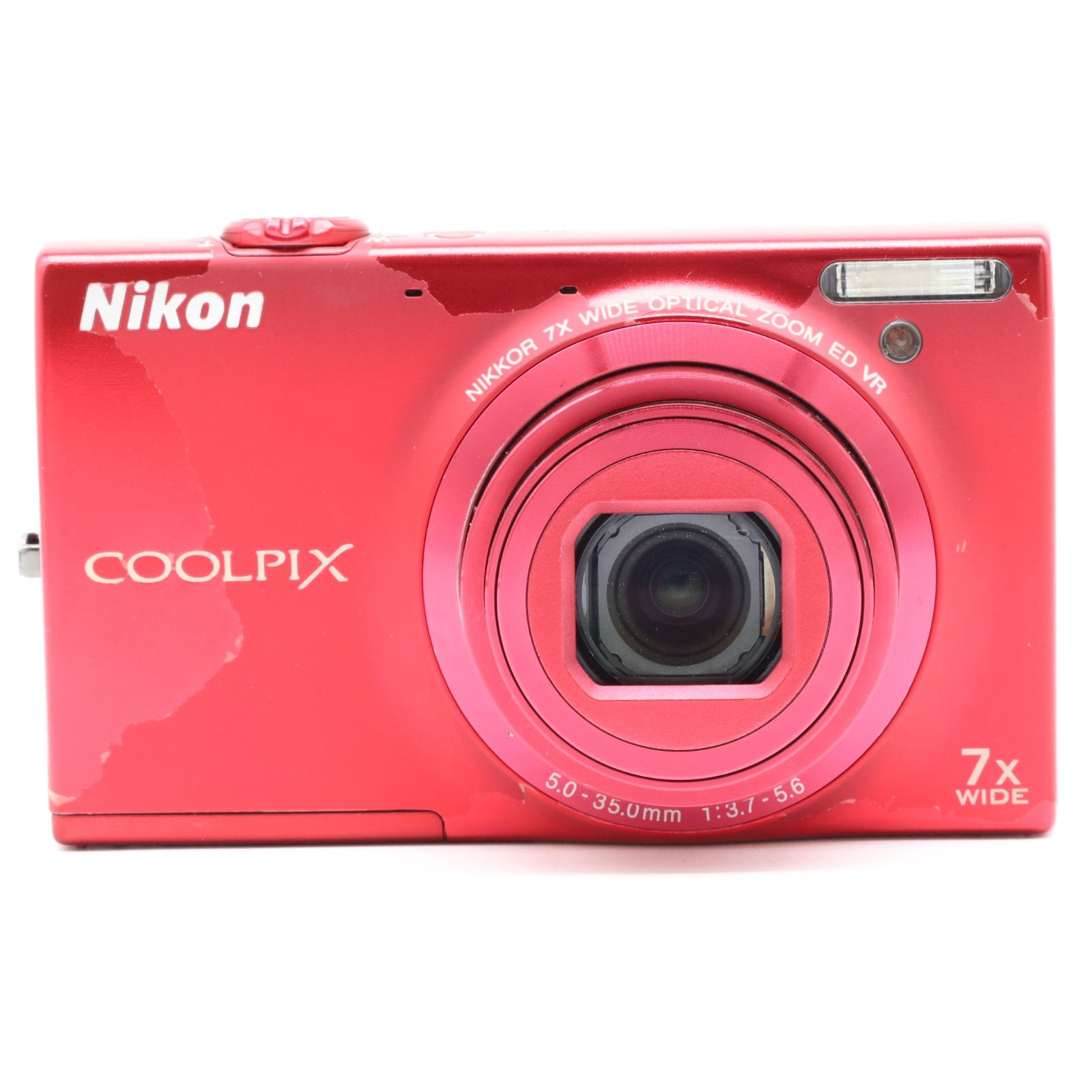 Nikon COOLPIX S6100コンパクトデジタルカメラ レッド Nikon COOLPIX