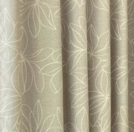 NH505 GY オーダーカーテン 節約 ドレープカーテン 遮光カーテン 花柄