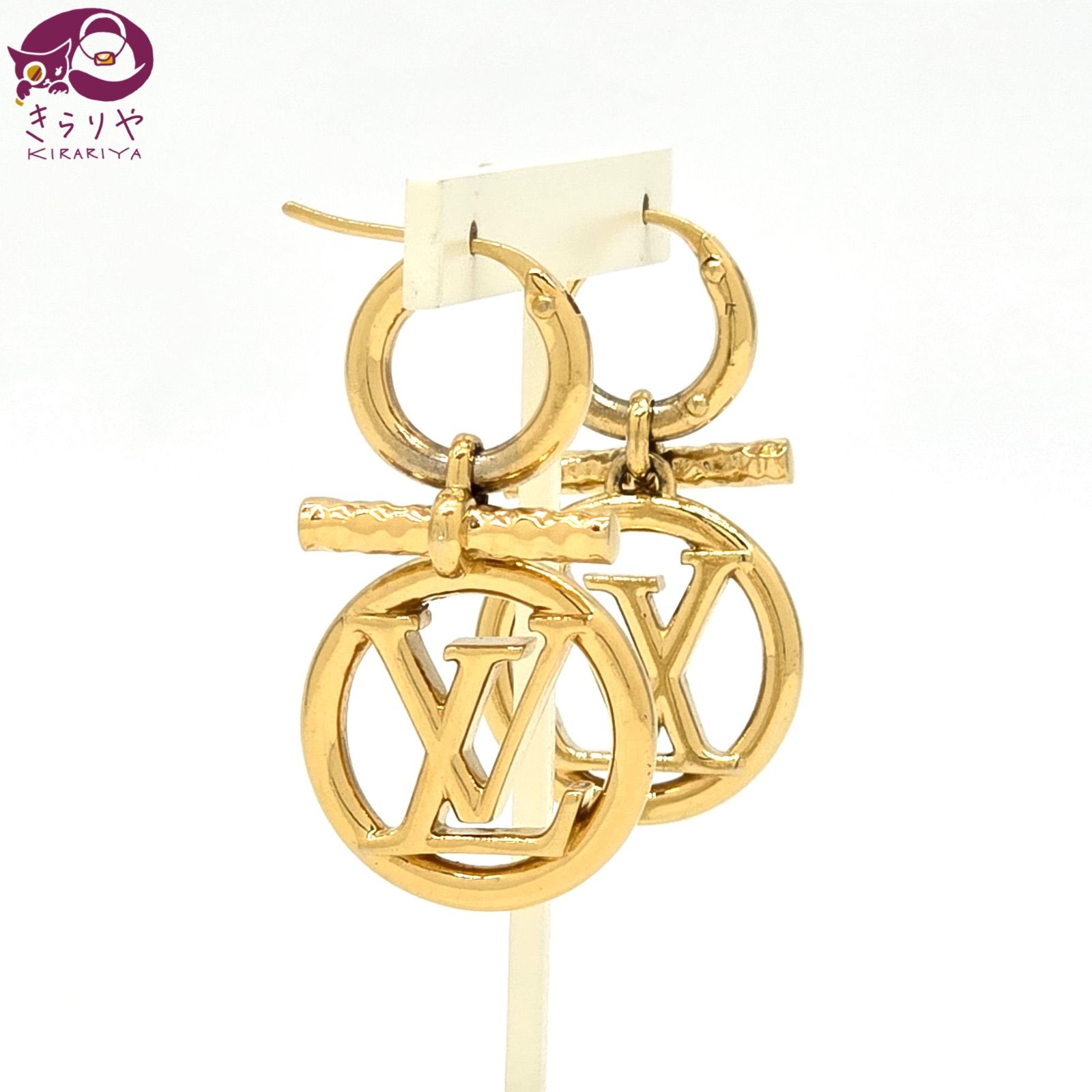 LOUIS VUITTON】ベイビールイーズ ピアス メタル ゴールド