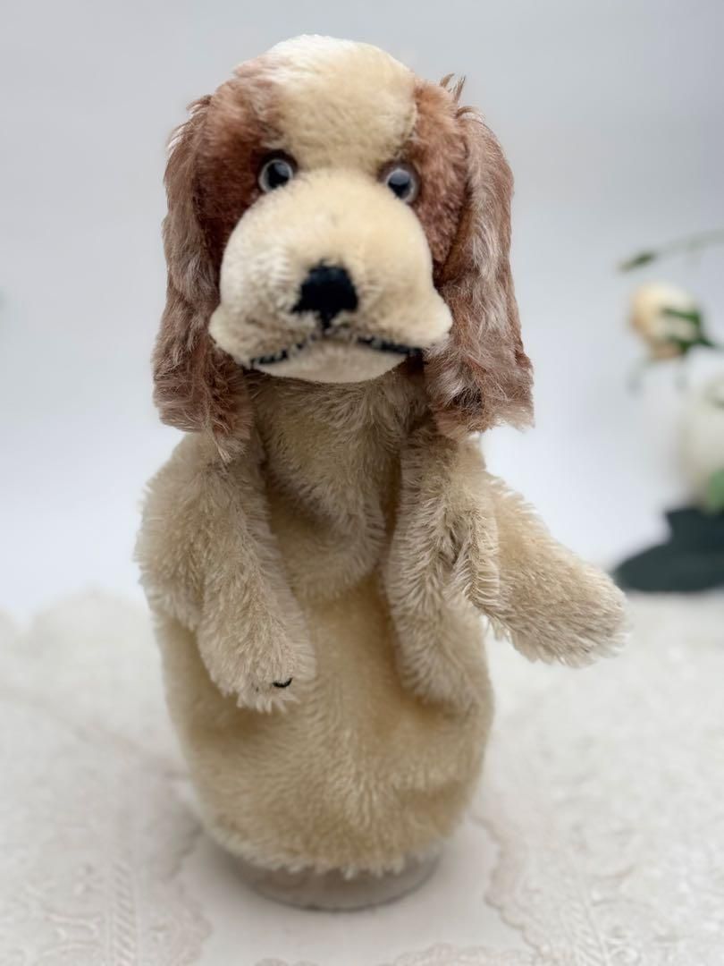 【手踊り人形パペットコッカースパニエル Cockie】ヴィンテージ シュタイフ 手踊り人形パペットコッカースパニエル Cockie】ヴィンテージ