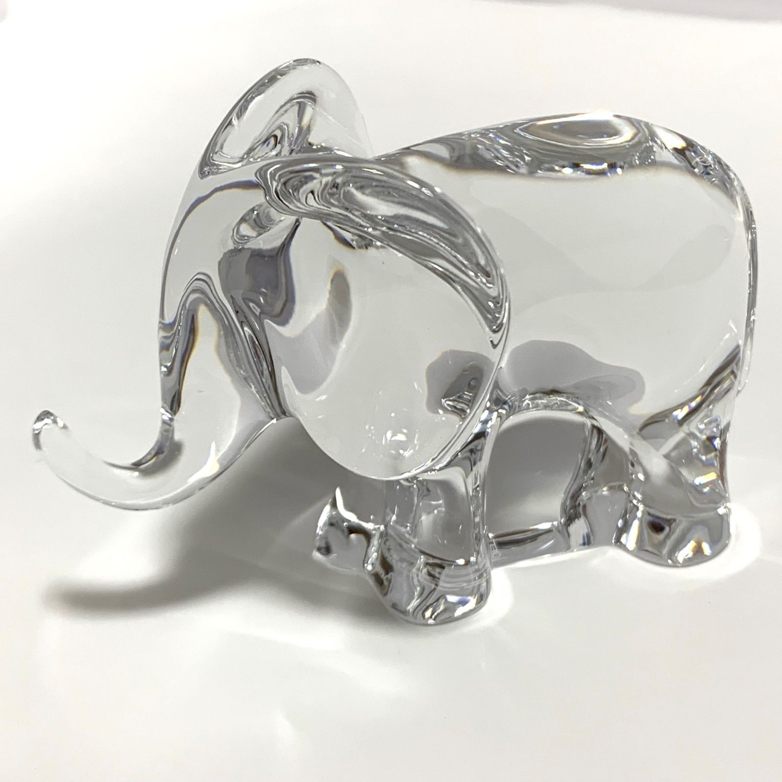 1円スタート】Baccarat 象 クリスタル バカラ 置物 インテリア 