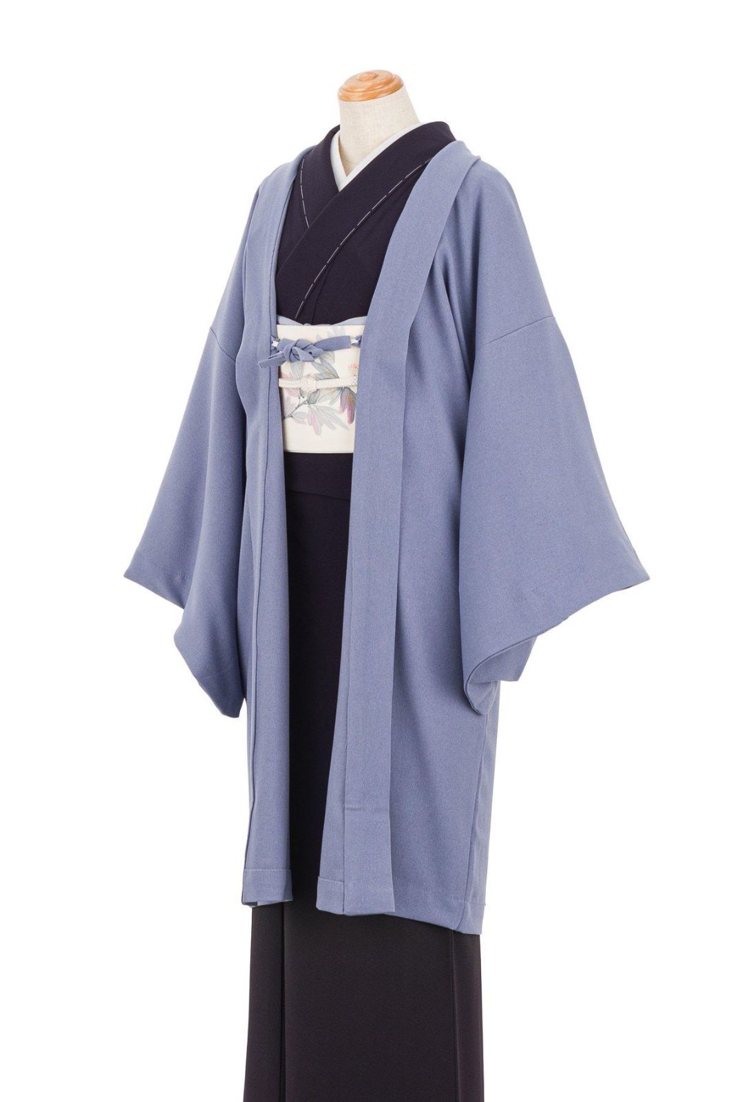 洗える長羽織 LANATEC LEI ツイル ウィスタリア