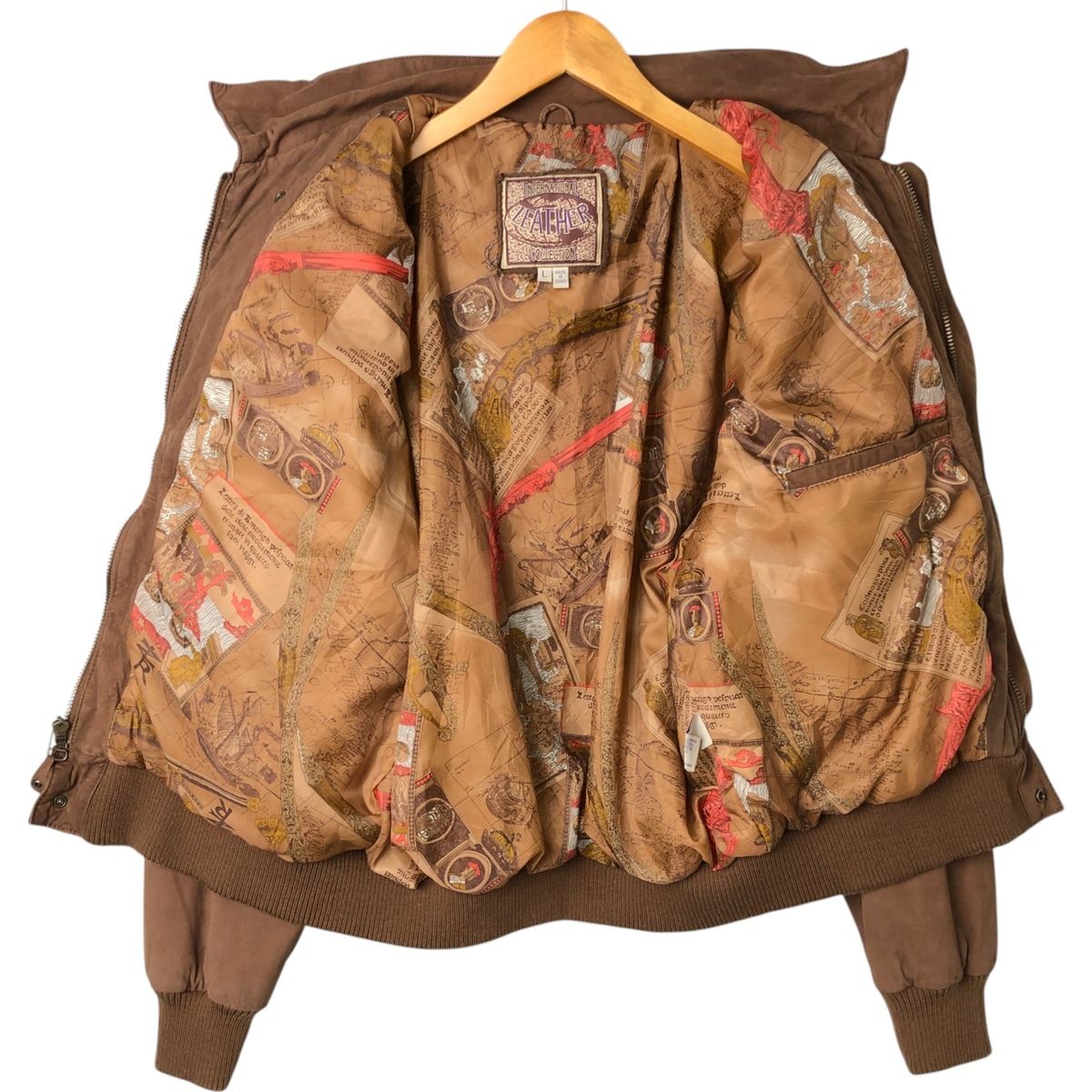 古着 INTERNATIONAL LEATHER COLLECTION A-2タイプ レザーフライト  