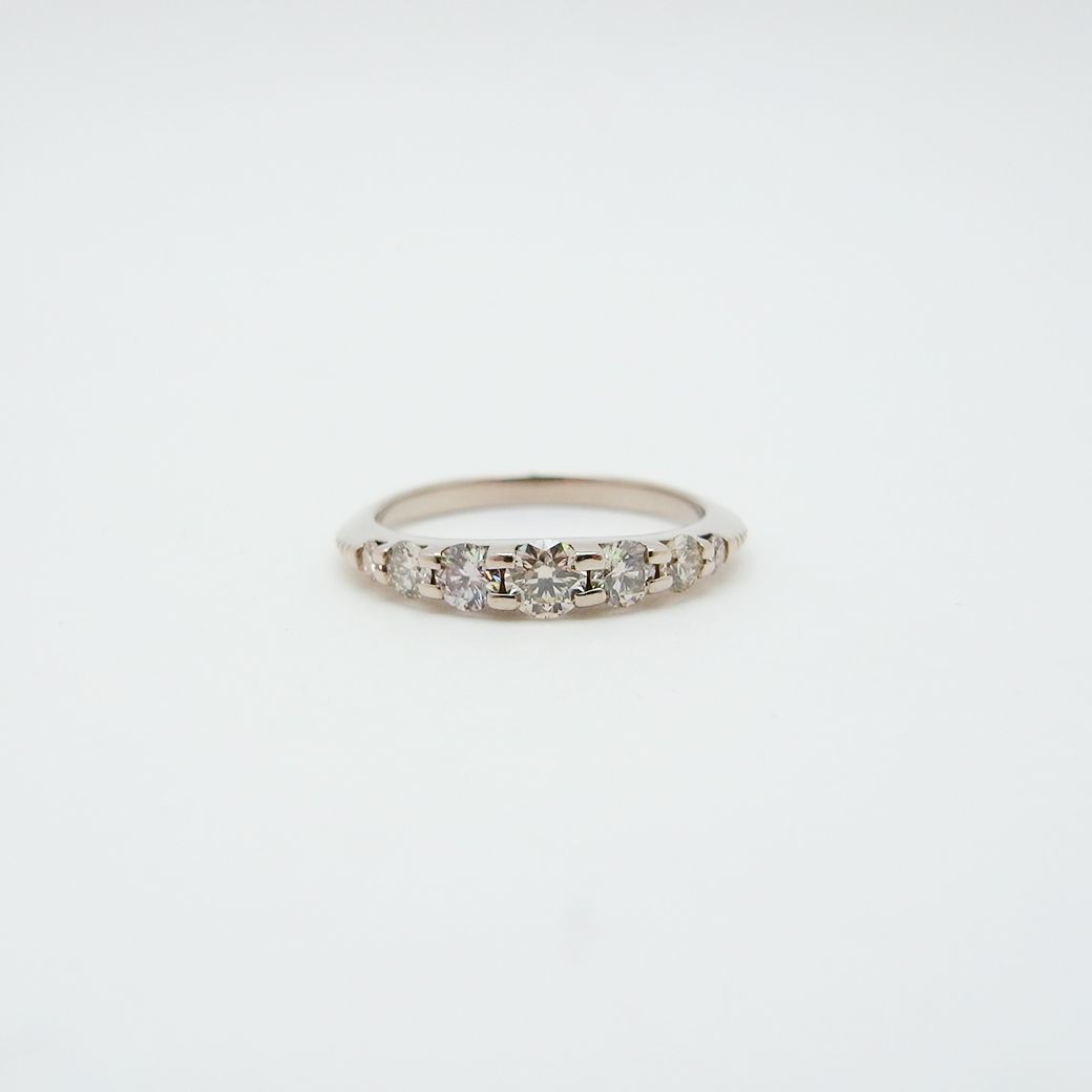 JQ50☆高級 カシケイ ダイヤモンド0.55ct K18BG リング