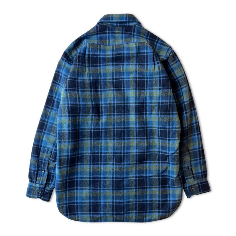 美品 ネイビー 単色 pendleton ウール ボードシャツ XL USA製トップス ...