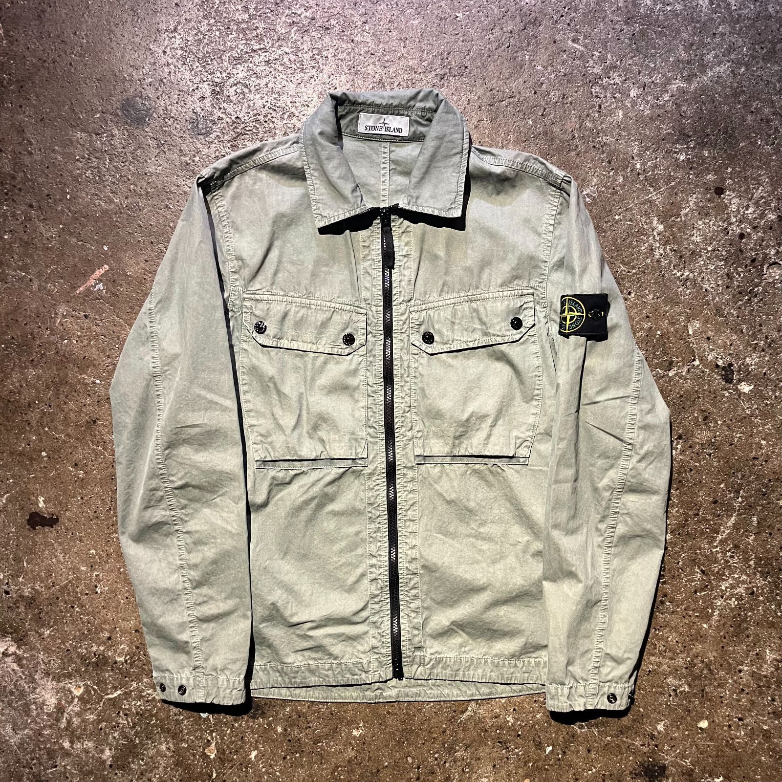 STONE ISLAND Overshirt シャツジャケット ジップアップブルゾン 