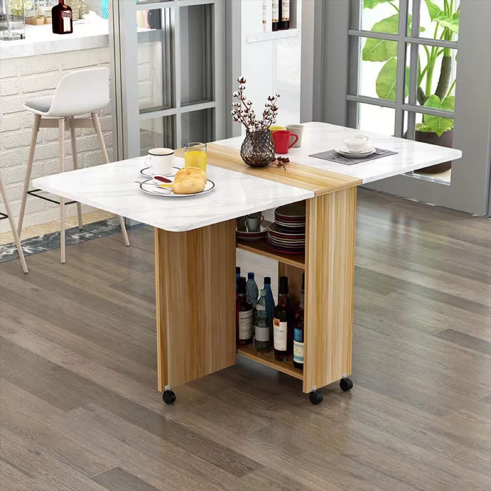 VEEZHA バタフライテーブル ダイニングテーブル オリタタミ dining table 折りたたみ ダイニングテーブル 4人 折りたたみ食卓 折り畳みテーブル キッチン 120cm ナチュラル