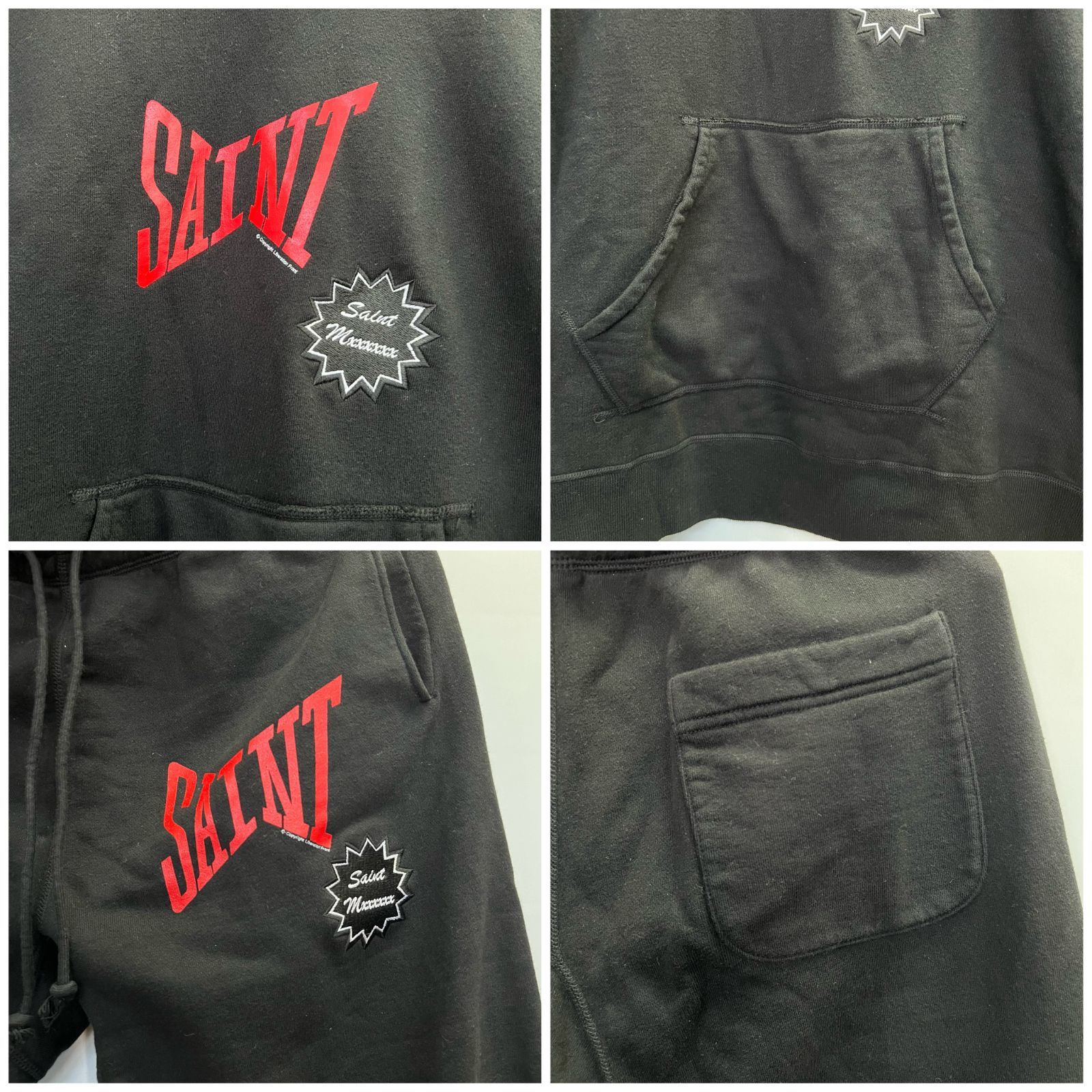 浜館75-1598】 SAINT MICHAEL セントマイケル パーカー サイズ:XL 24SS 