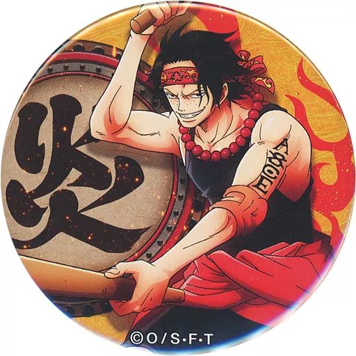 中古バッジ・ピンズ ポートガス・D・エース 「ワンピース “輩”缶