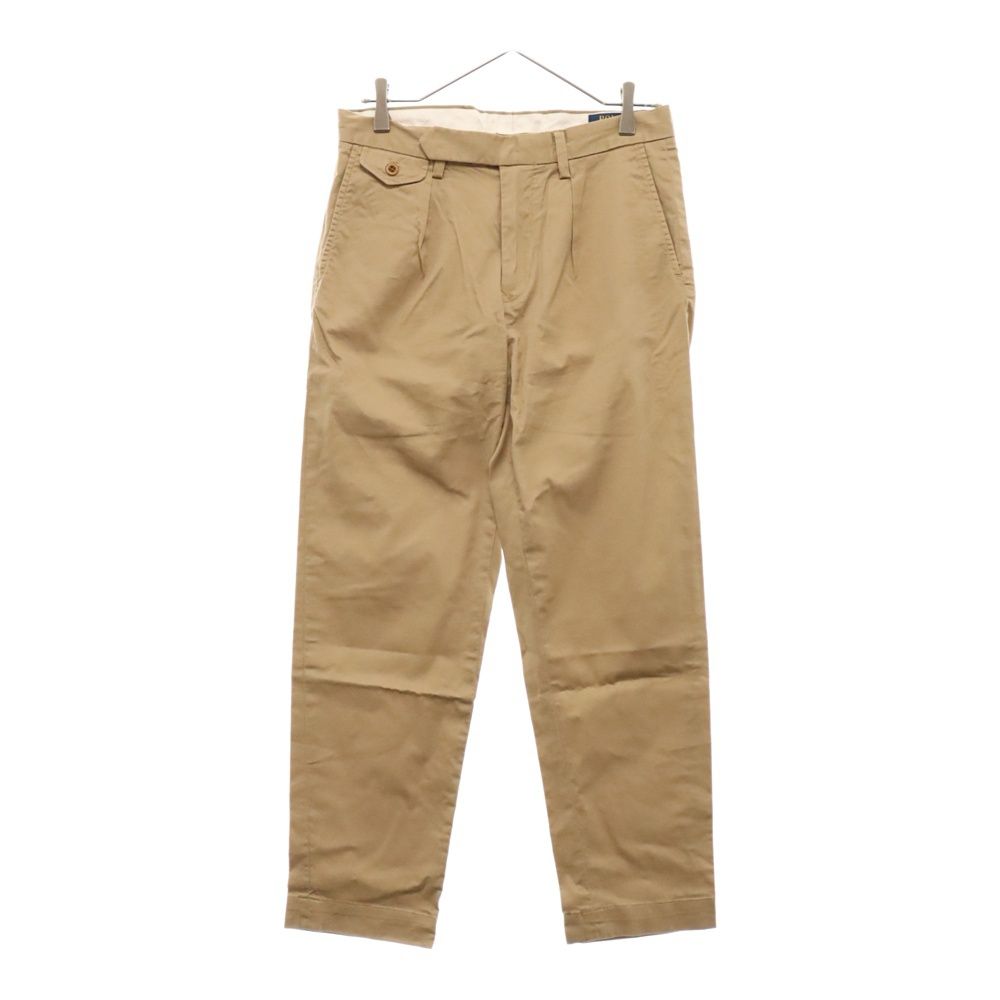 POLO RALPH LAUREN (ポロラルフローレン) コットン スラックス パンツ ブラウン